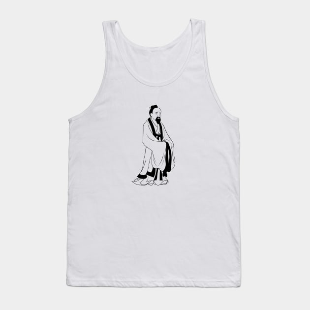 Zhuangzi / Zhuang Zhou / Chuang Tzu - The taoist sage Tank Top by Classical